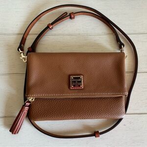 NEW! Dooney and Bourke Pebble Grain Foldover Zip Crossbody